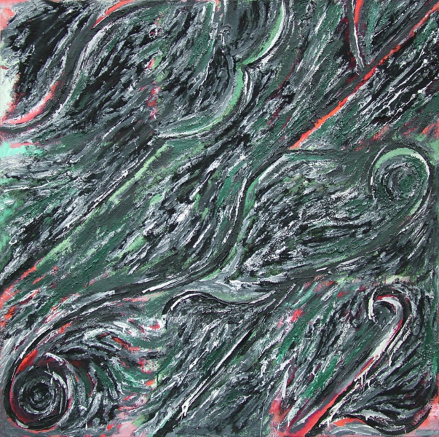 Number-sqare, 1987 - oil, canvas, 100 x 100 cm
